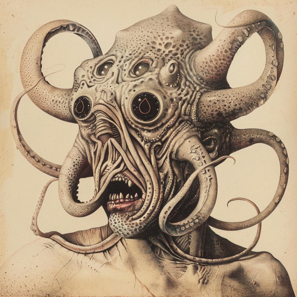 octopus  tentacles  horror  drawing  monster  weird  artistic  creature  1917  surreal 947389