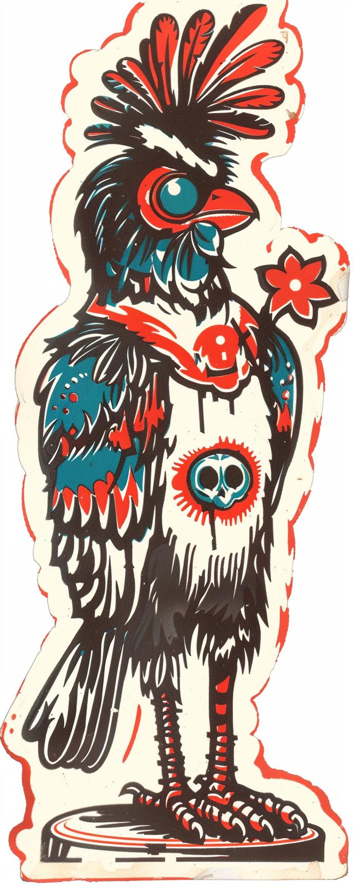 mythical  creature  GrimReaper  Bluebird  Kachina  colorful  blend  fantastical  unique  fantasy 941102