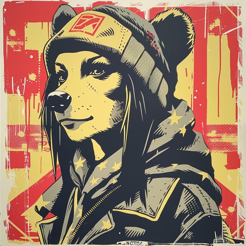 bear  streetwise  hat  jacket  poster  art  urban  grafitti  animal  drips 944893