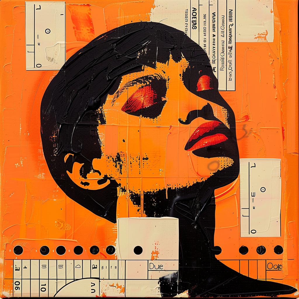 woman  1980s  album  cover  Joan  Cornella  encaustic  African-American  painting  colorful 963469