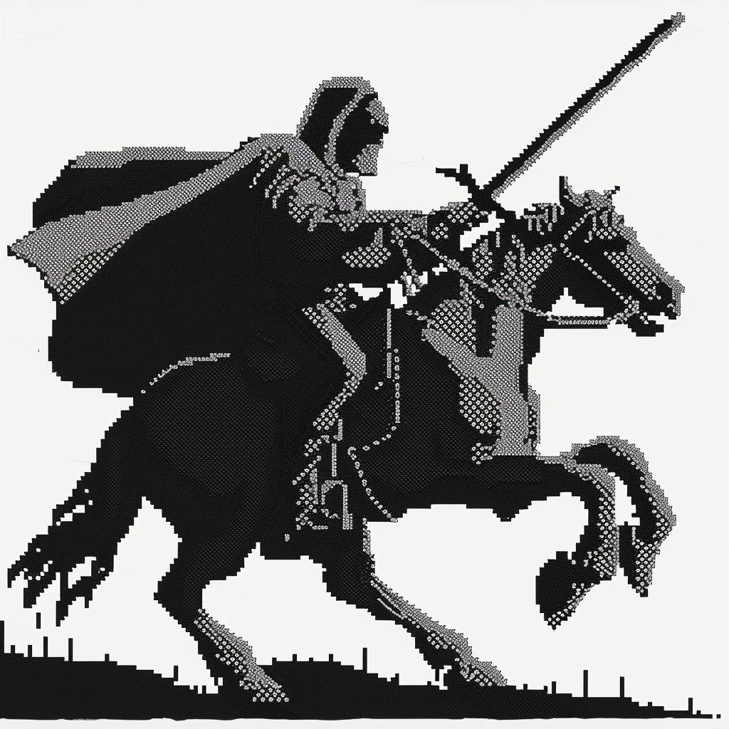 حاصد الأرواح، فارس على ظهر حصان، سيف، غامض، مظلم، عمل فني منمق، خيالي، 1027889