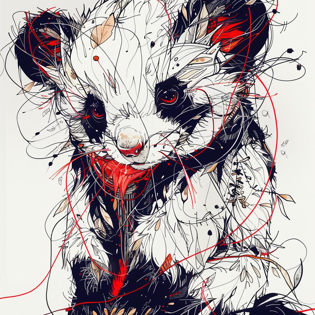 mythical  creature  hybrid  rat  panda  fantasy  unique  exploration  design  colors 952994