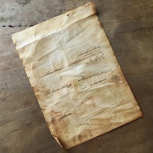 vintage  letterhead  worn  aged  document  hotel  1940  table  piece  design 1075023