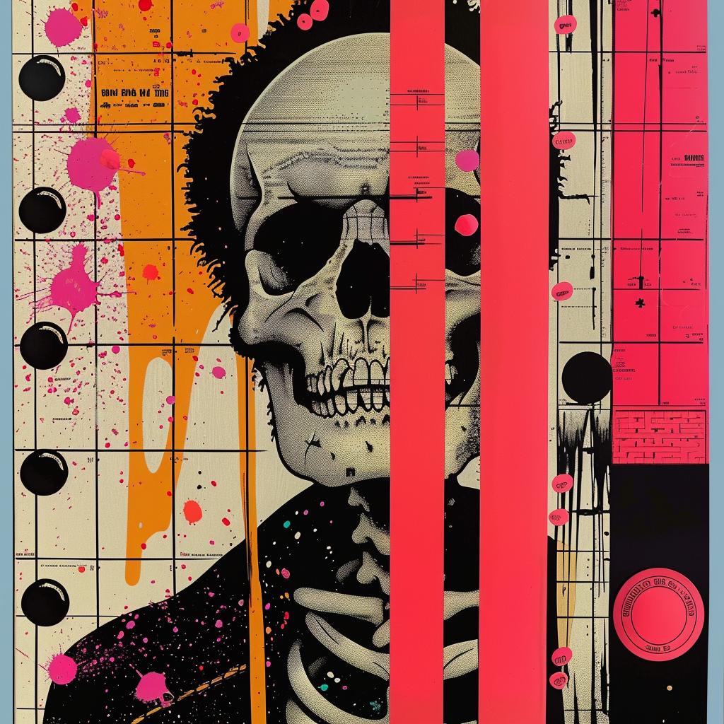 graphic  design  skull  poster  pink  background  obey  symbolic  bold  artwork 969120
