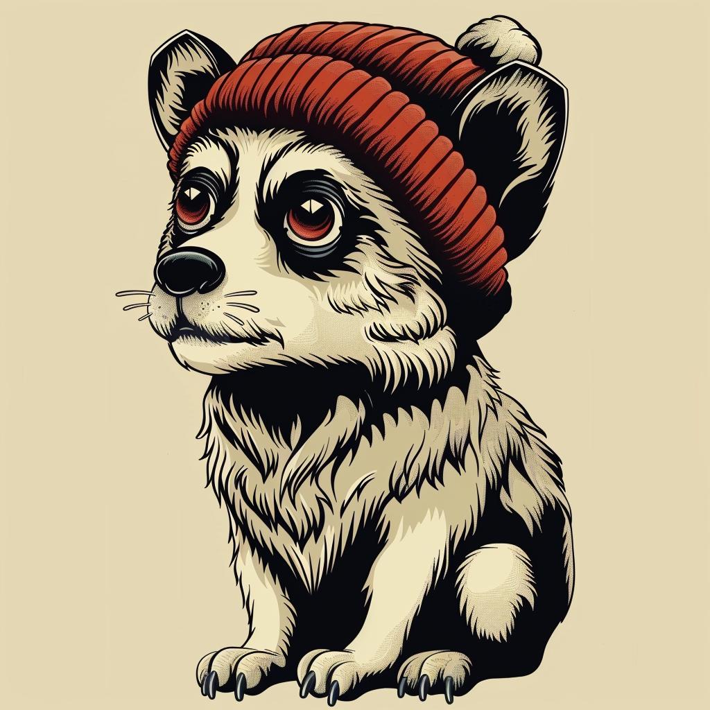 cartoon  dog  red  hat  simple  minimal  street  culture  adorable  animal 958202