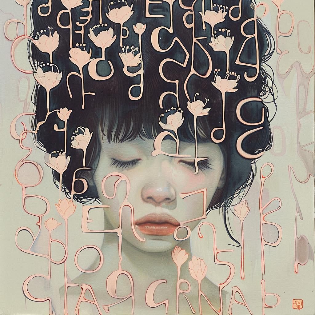 encaustic  impasto  woman  numbers  palette  art  flowerpunk  characters  colorful  text 924116