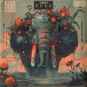 elephant  flowers  plants  painting  chromolithography  nature  wildlife  art  colorful  vibrant 1040252