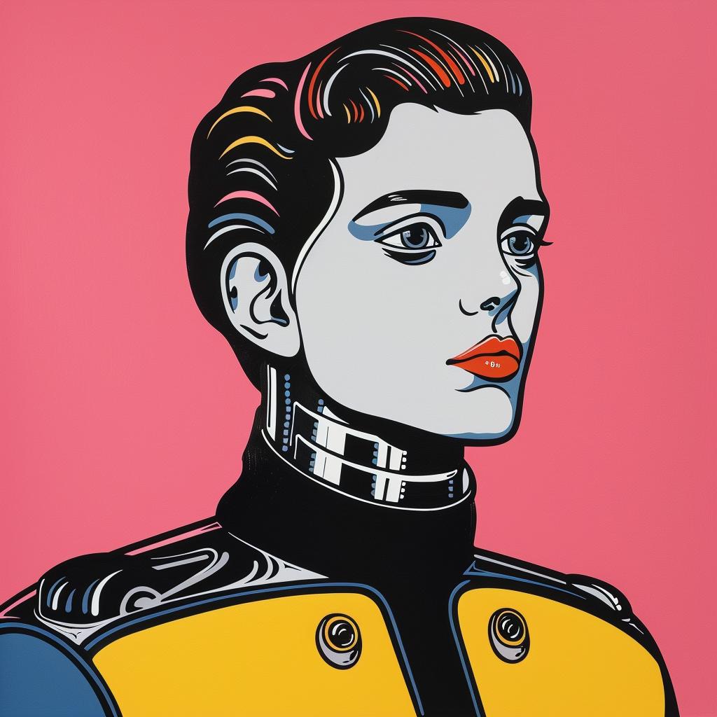 android  robot  man  painting  military  uniform  stylized  modern  artwork  digital 1023795