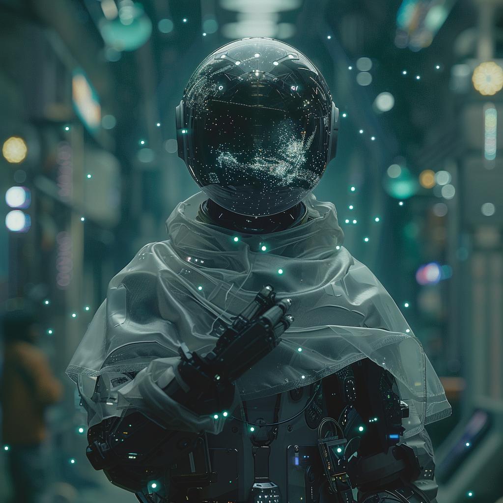surrealism  hyper-realistic  cinematic  techwear  robot  futuristic  holographic  anime  interior  display 970647