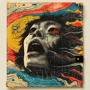 album  cover  woman  surreal  red eye  artwork  symbolist  creative  colorful  fantastical 1080031