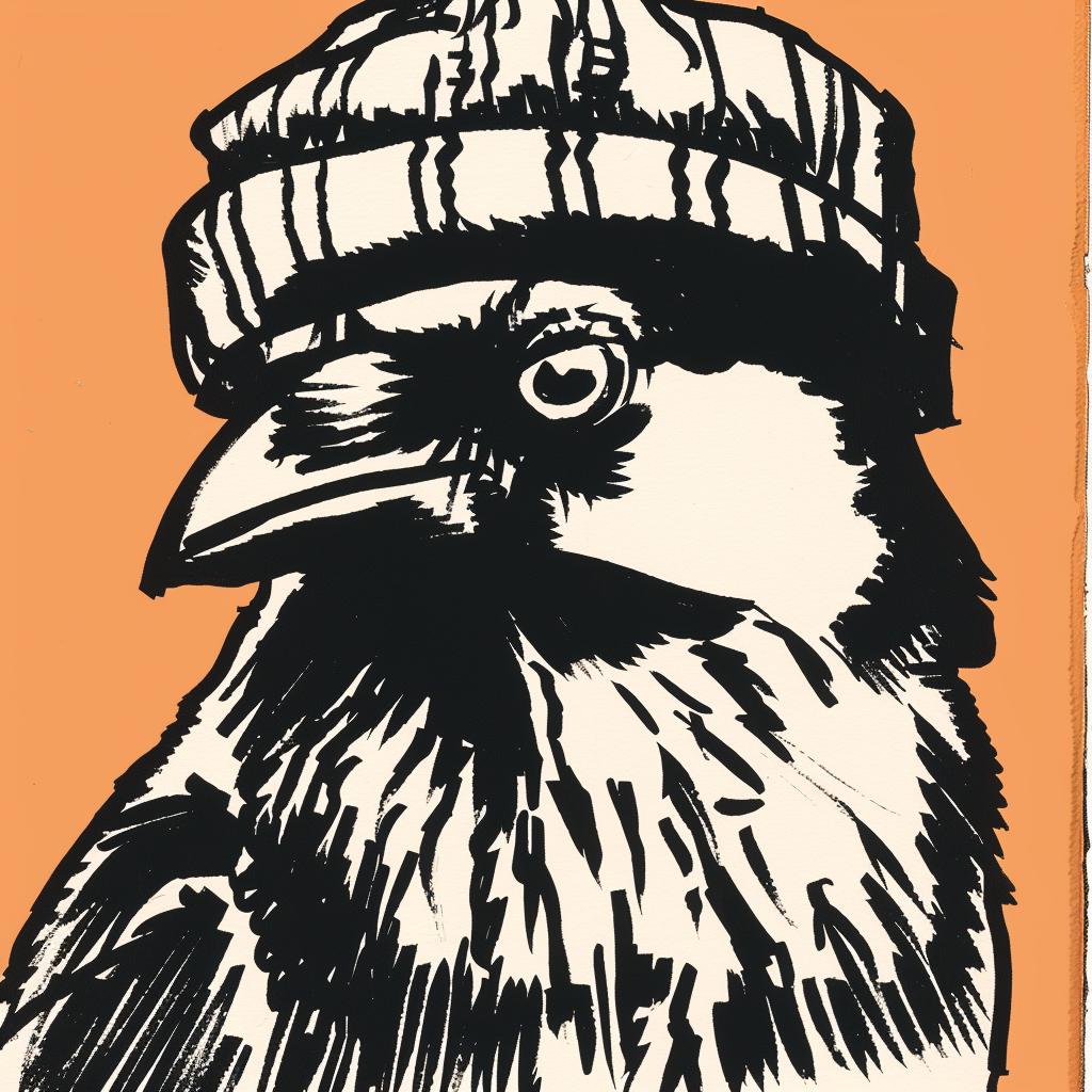 crow  anthropomorphic  aggressive  streetwise  minimal  culture  cap  drawing  simple  art 958357