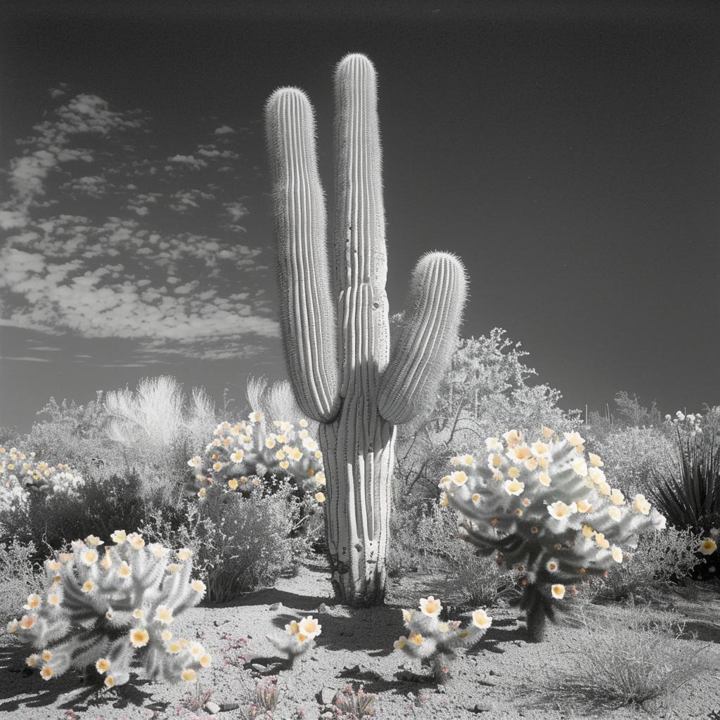 black  white  photo  cactus  desert  nature  flora  fauna  image  landscape 1036436
