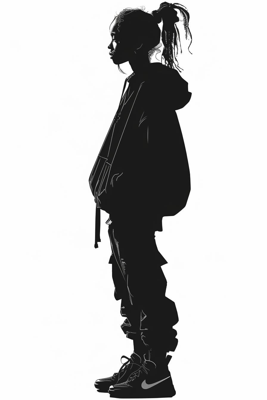 silhouette  person  streetwear  white  background  svg  vector  hoodie  casual  modern 954487