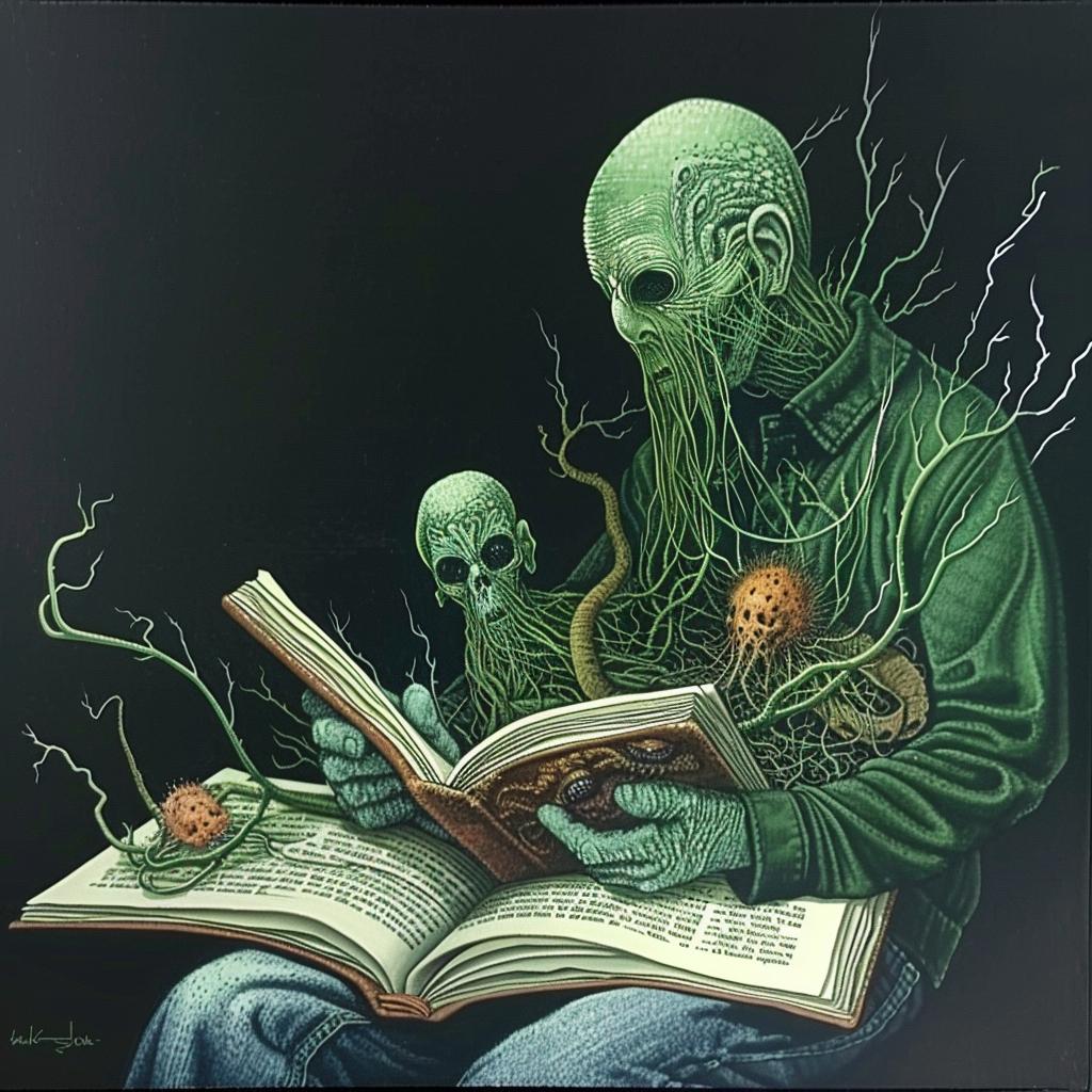 painting  man  book  tentacles  surreal  artwork  horror  fantasy  illustration  scary 948398