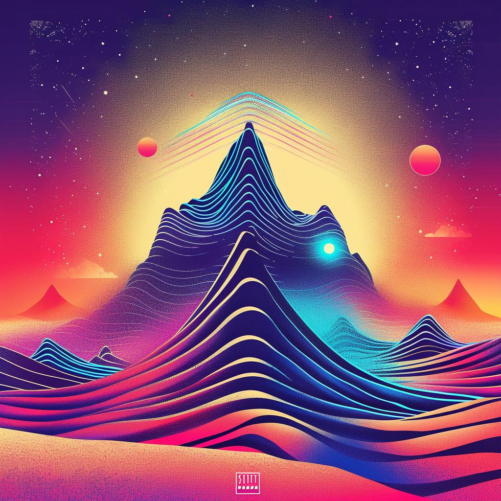 غلاف ألبوم ثلاثي الأبعاد تجريدي ملون تصميم فني بصري كوني مزاجي 967286