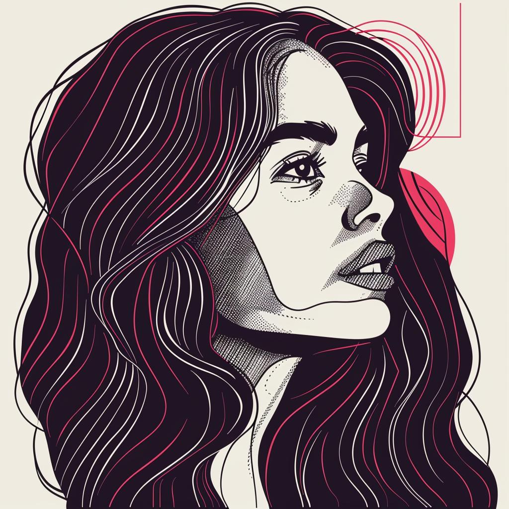 Pop Art  woman  brunette  long hair  drawing  stylized  illustration  female  modern  portrait 936908