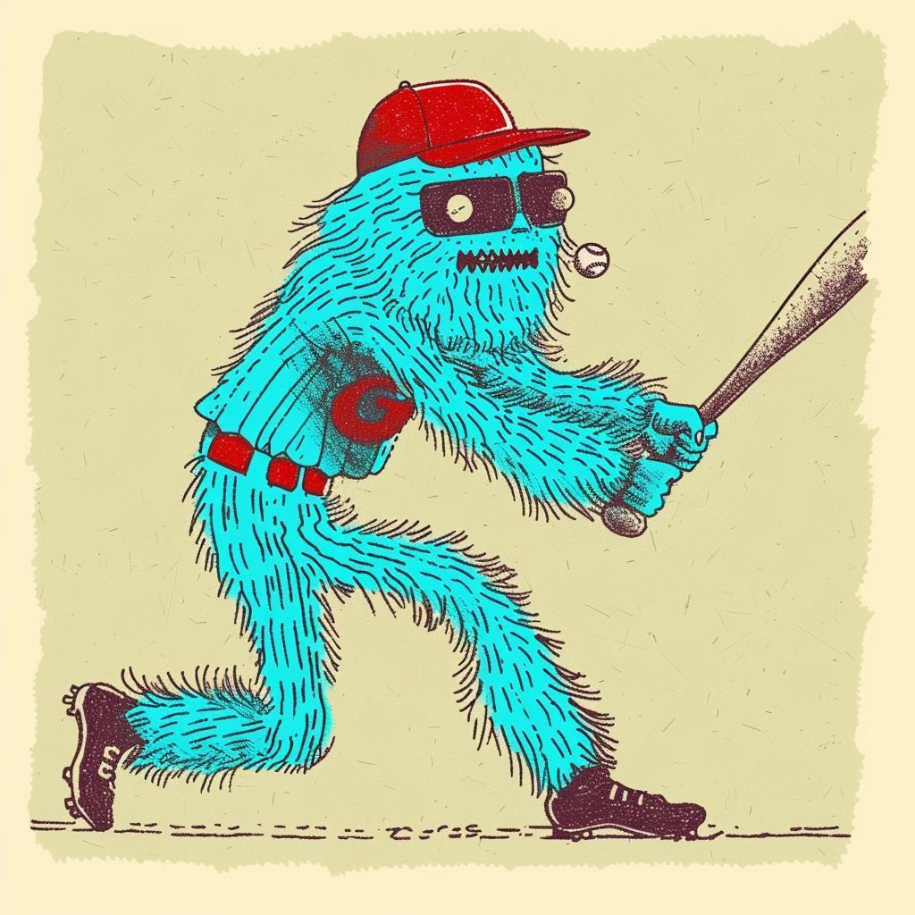 baseball  monster  bat  glove  cartoon  sport  dynamic  character  action  illustration 940395