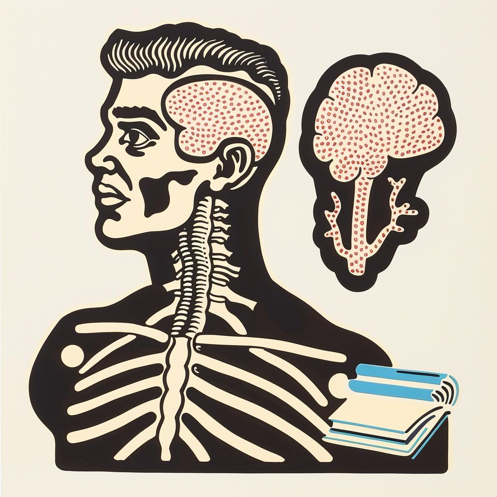surreal  anatomical  skeleton  brain  minimal  poster  creative  art  conceptual  visual 961552