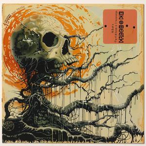skull  branches  vines  painting  nature  art  detailed  Emek  encaustic  modern 1065790