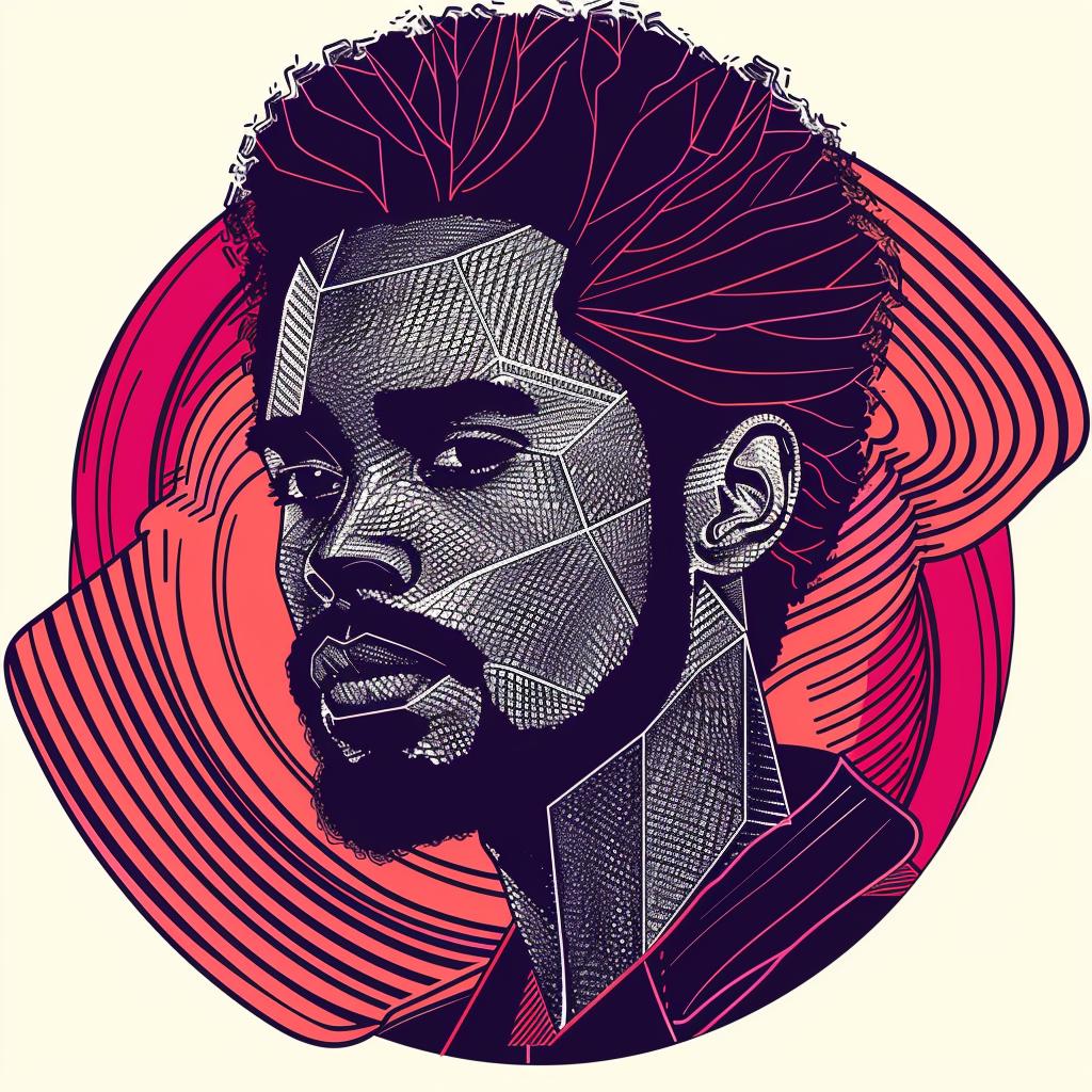popart  africanamerican  man  beard  portrait  stylized  modern  design  afro  music 937542