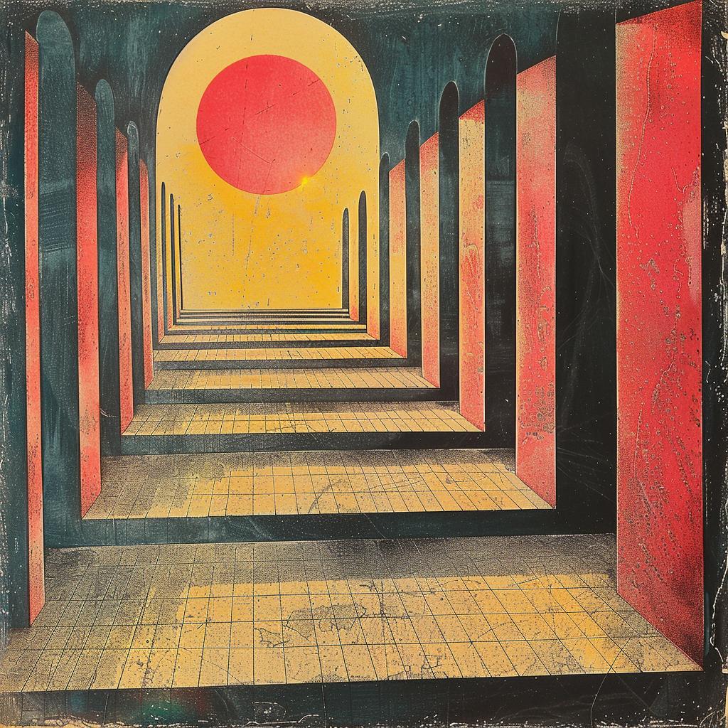 symmetrical  surreal  tunnel  sunset  volumetric  natural  lighting  provocative  design  art 918574