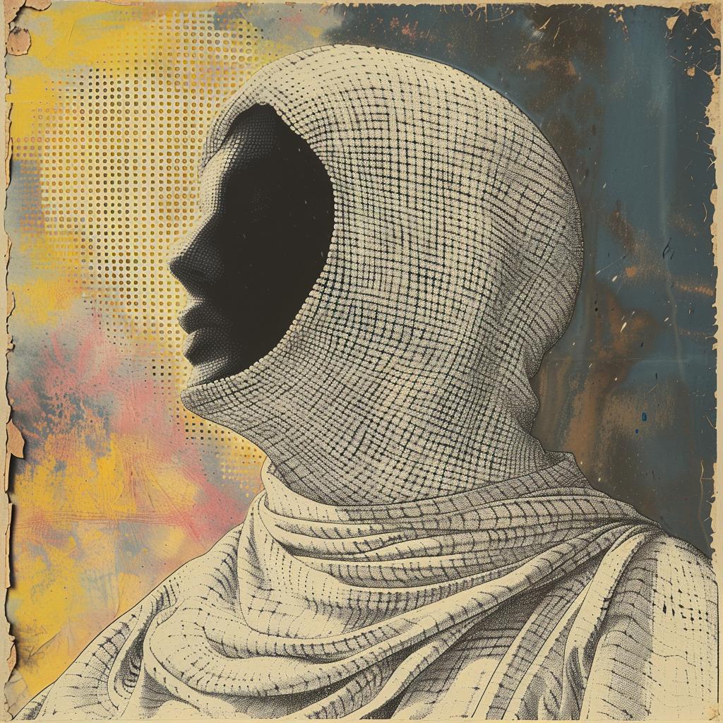 surreal  op-art  design  woman  scarf  cyborg  sharp  focus  horror  lighting 917847
