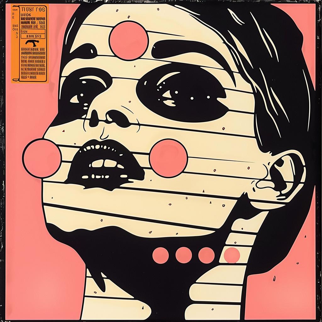woman  face  dots  album  cover  abstract  artwork  impasto  cream  black 963328