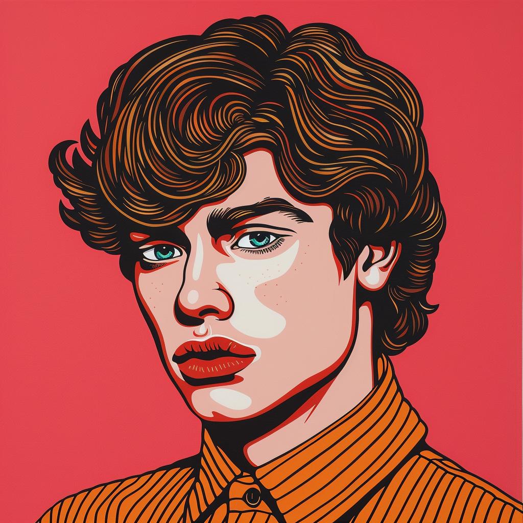 man  pop  art  portrait  young  colorful  style  graphics  expression  design 973581