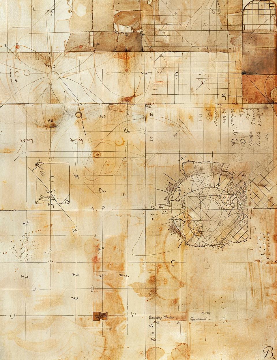vintage  ledger  paper  map  drawing  medieval  illuminati  marginalia  stained  patchwork 961851