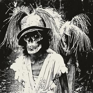 skeleton  hat  photo  black  white  portrait  stylized  art  mood  vintage 1063479