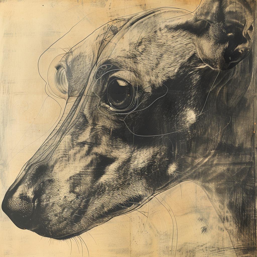 greyhound  drawing  dog  artistry  paper  hans  bellmer  Oskar  Schlemmer  canine 1028984