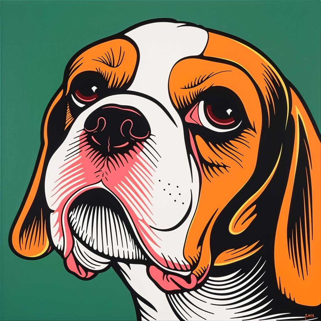 beagle  dog  green  background  animal  portrait  pet  nature  canine  friendly 973799