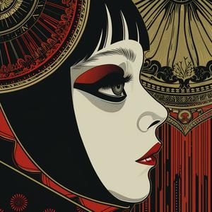 dada  occult  album  cover  illustration  hyper-detailed  silkscreening  Amy  Sol  retrofuturistic 1079491
