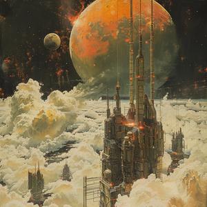 album  art  city  clouds  planet  industrial  fantasy  surreal  NoriYoshi  detailed 1040587