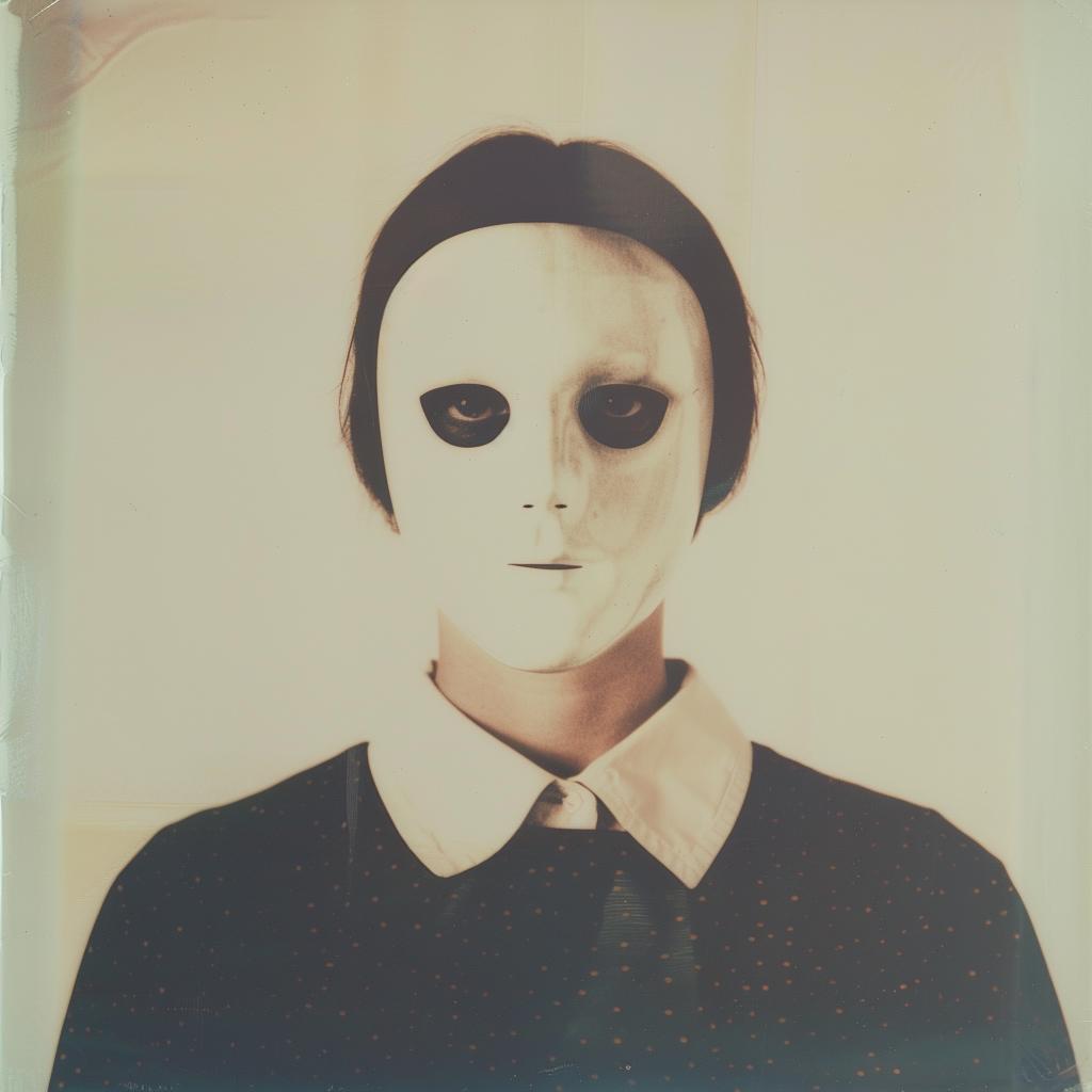 Polaroid  monster  1974  Troy  Brooks  photo  terrifying  nostalgic  mask  vintage 1020053