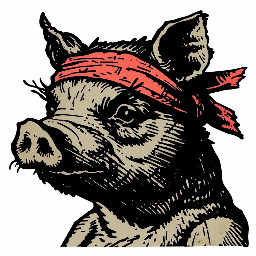 aggressive  streetwise  animal  bandana  culture  minimal  pig  art  urban  illustration 959036