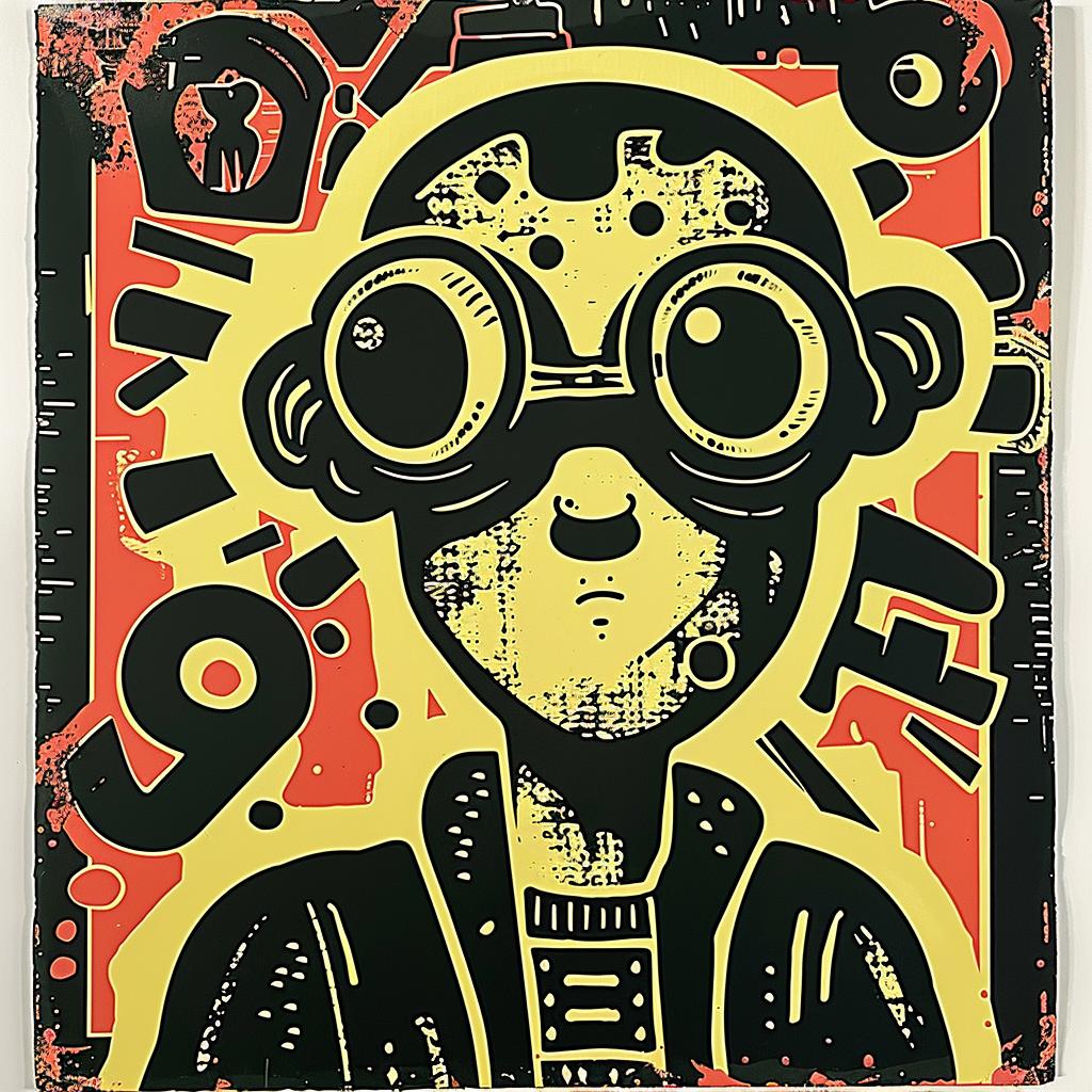 poster  cartoon  goggles  colorful  character  graphic  art  fun  playful  design 949828