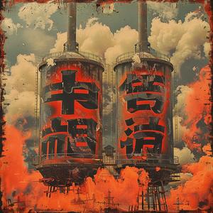 chromolithography  Japanese  lettering  factory  metal  print  artwork  colorful  industrial  printmaking 1040463