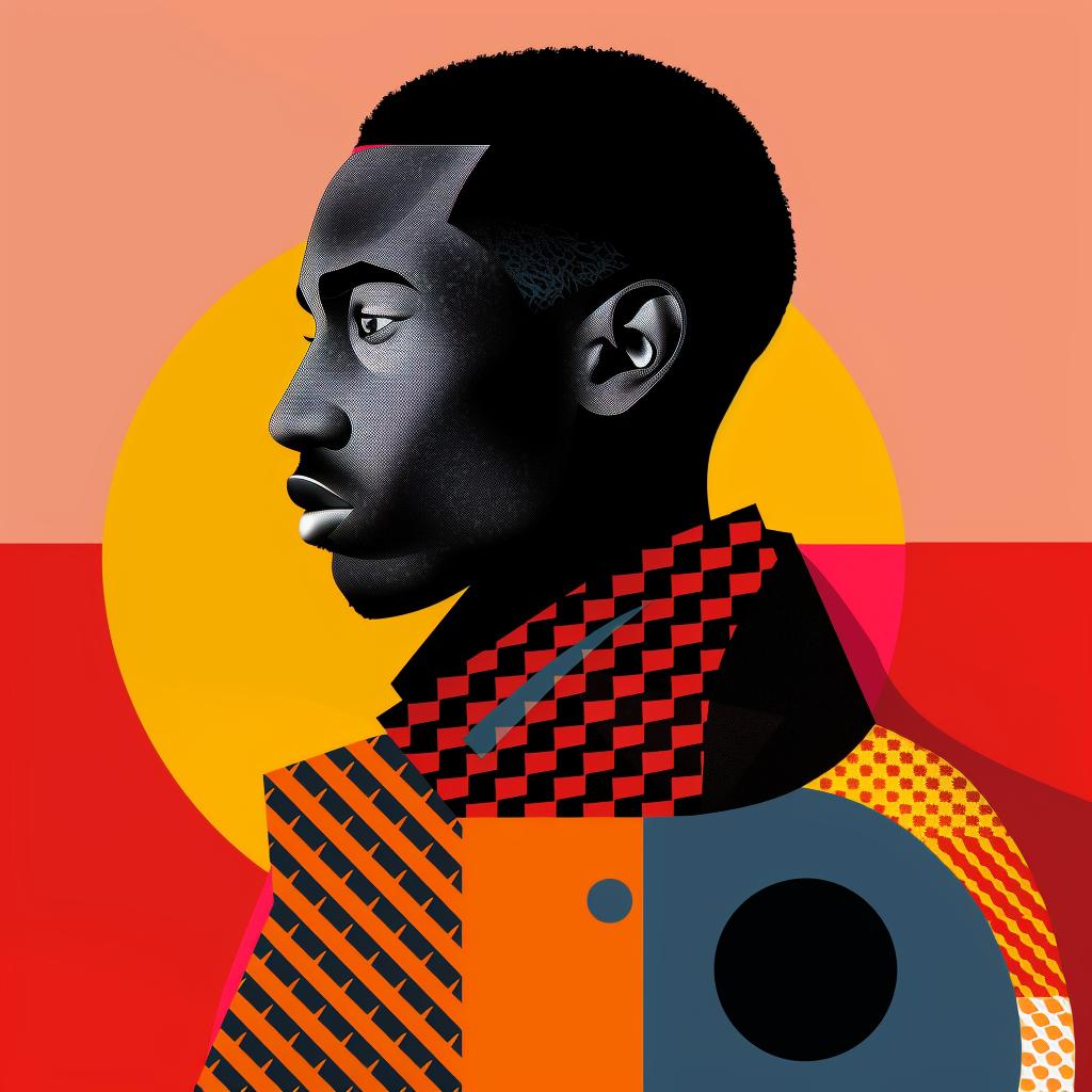 abstract  minimalist  portrait  geometric  elegance  colorful  stylish  modern  contrast  bold 929279