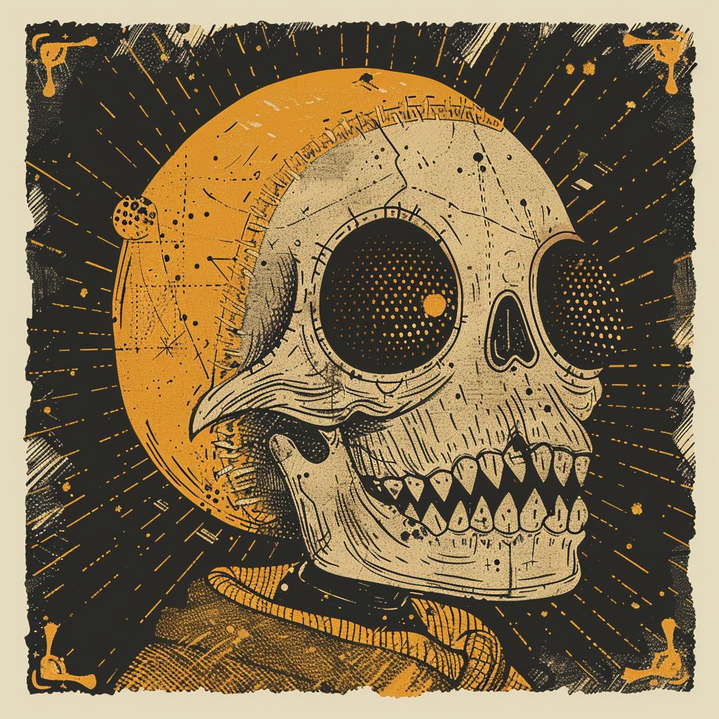 provocative  art  skull  hat  yellow  black  background  dark  occult  illustration 928487