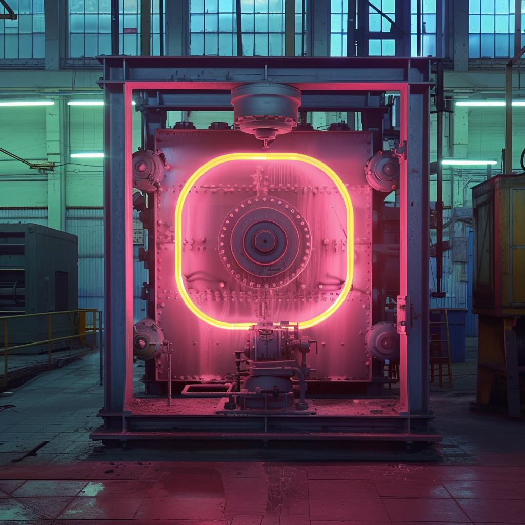 machine  neon  lighting  factory  industrial  photography  award-winning  color  glow  mechanical 965487