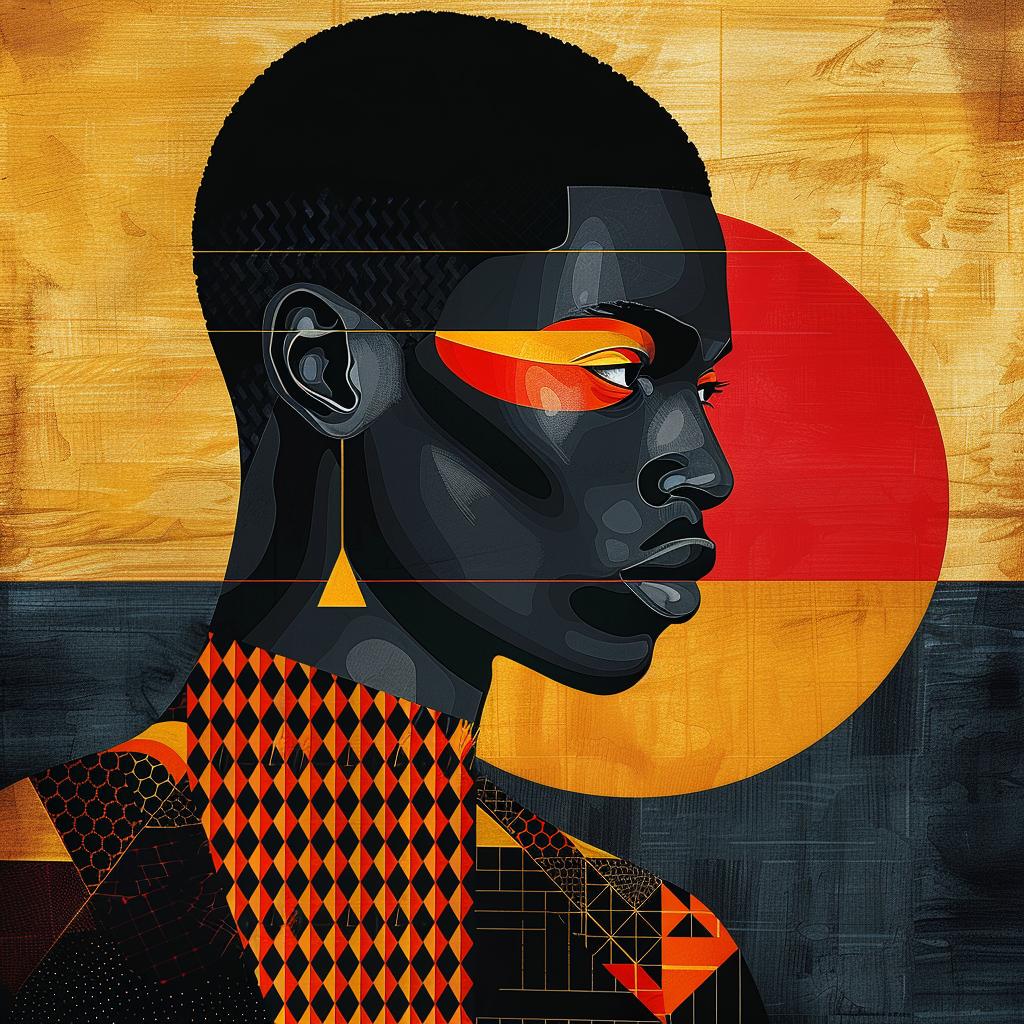 abstract  minimalist  portrait  geometric  elegance  colorful  stylish  modern  contrast  bold 929283