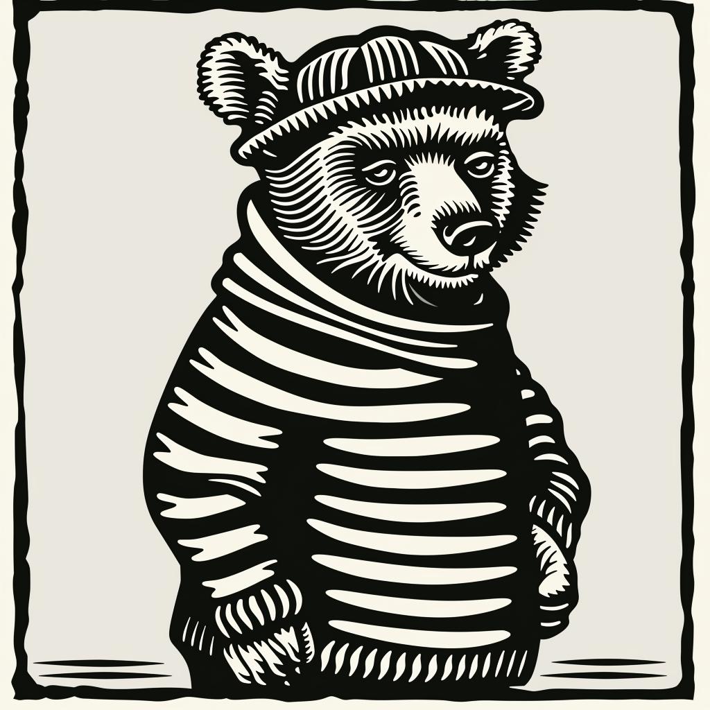 bear  animal  urban  minimal  aggressive  street  culture  hat  sweater  character 955555