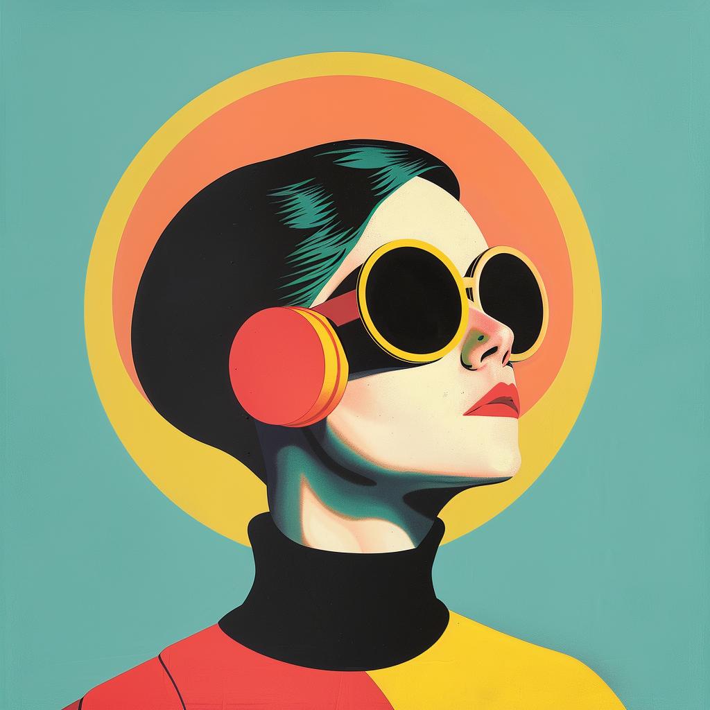 woman  pop  art  sunglasses  surreal  album  cover  Art  Deco  creative 977443