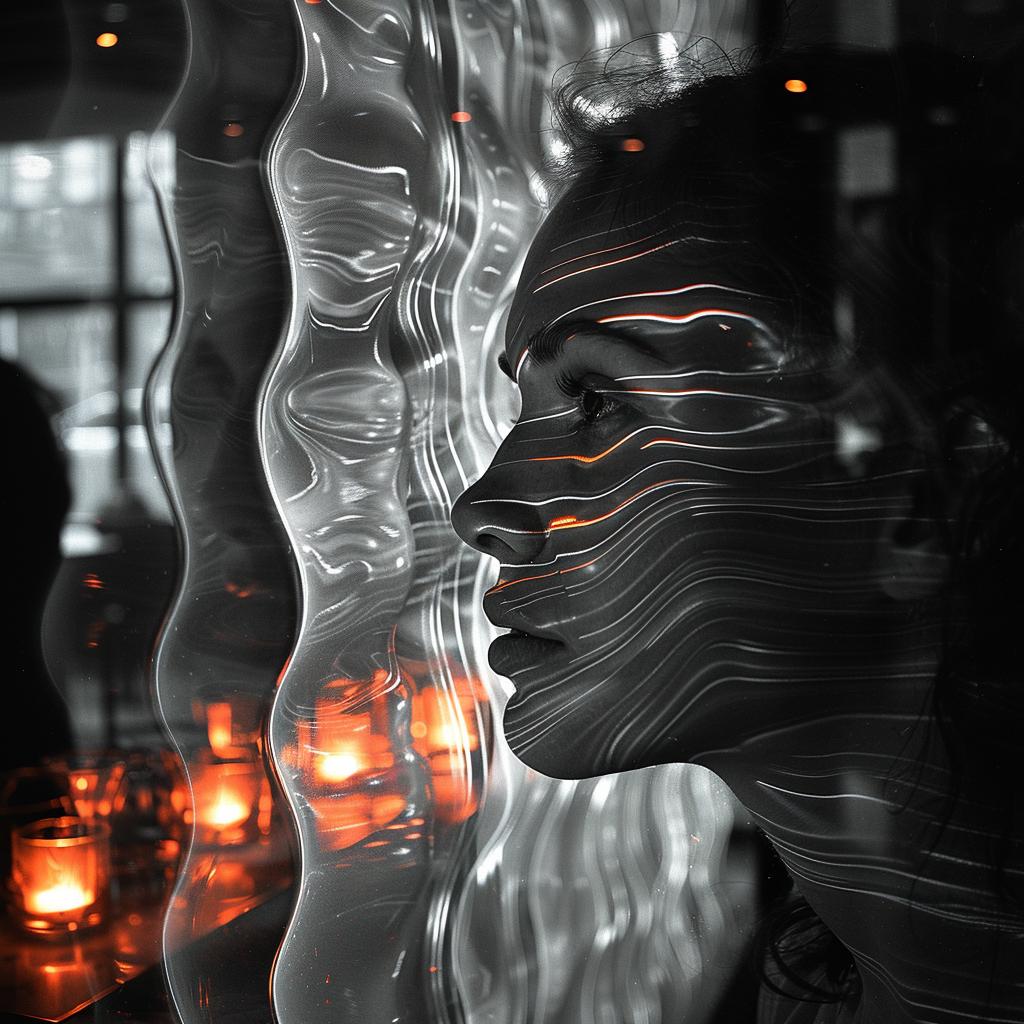 monochromatic  black  white  lighting  orange  surreal  glow  volumetric  horror  candles 1032268