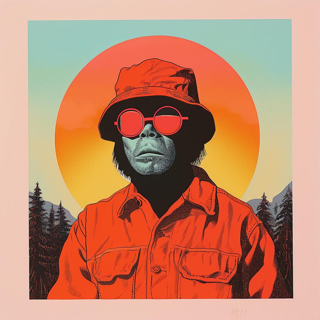 surreal  album  Joan  Cornella  man  sunglasses  hat  painting  creative  art 1018957