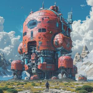 sci-fi  landscape  cyborg  complex  hardware  Simon  Stalenhag  Moebius  agents  infrastructure 1074588