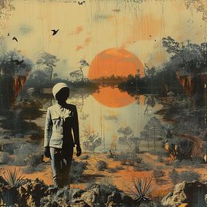 man  sunset  painting  landscape  nature  silhouette  artwork  colorful  emotion  chromolithography 1057001