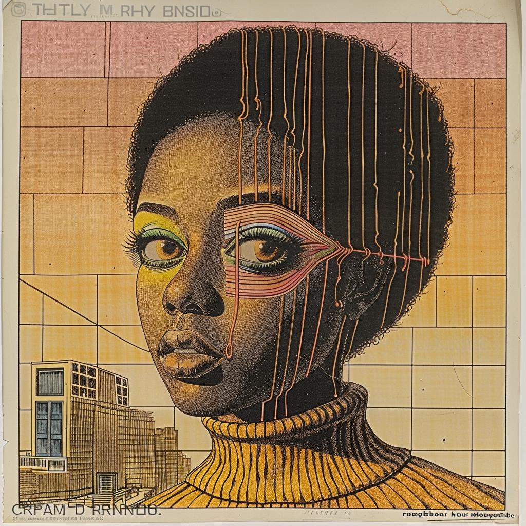 popart  woolen  model  foureyes  afro  makeup  troy  brooks  dripping  vintage 939162
