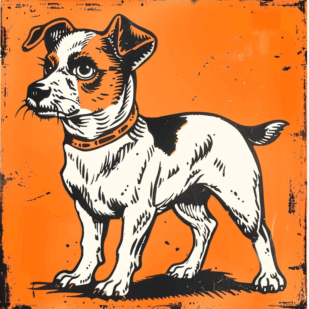 JackRussell  orange  black  collar  dog  background  portrait  art  colorful  design 942386